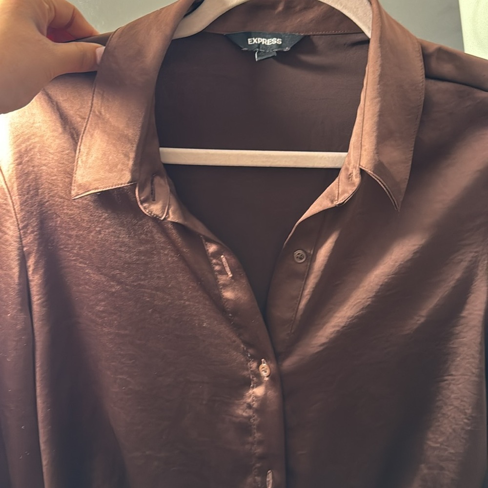 Medium Button Down Blouse, Worn Once And Looks Gr… - image 2